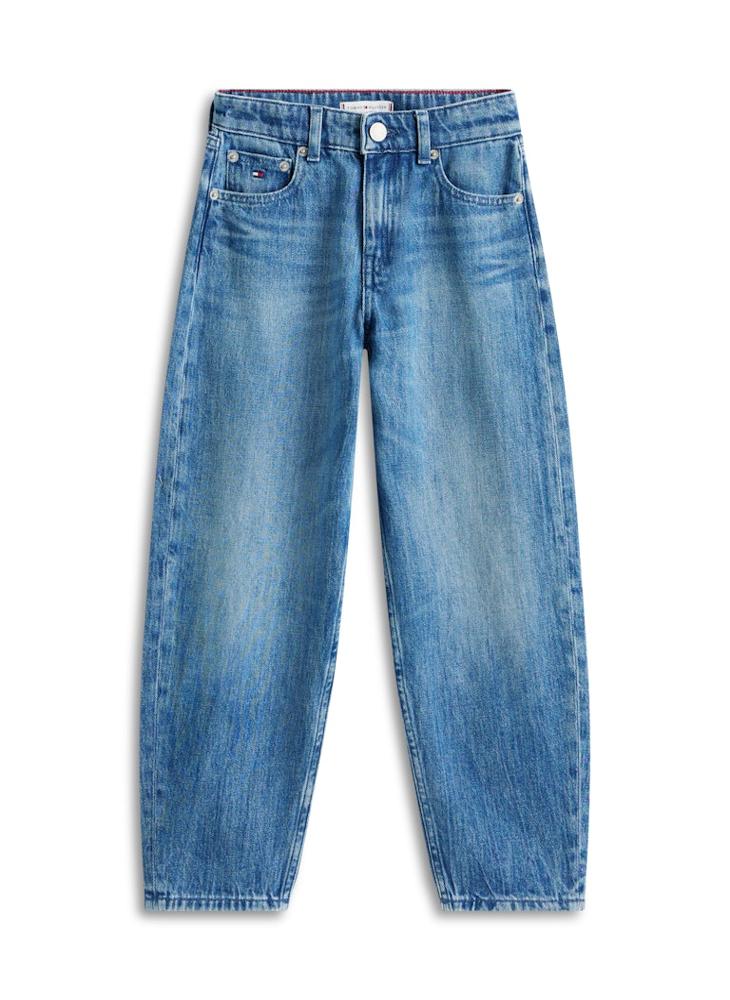 TOMMY HILFIGER Youth Barrel Washed Jeans - Image 5