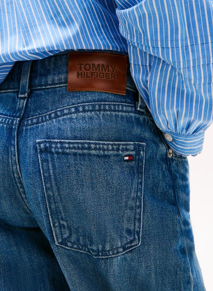 TOMMY HILFIGER Youth Barrel Washed Jeans - Image 3