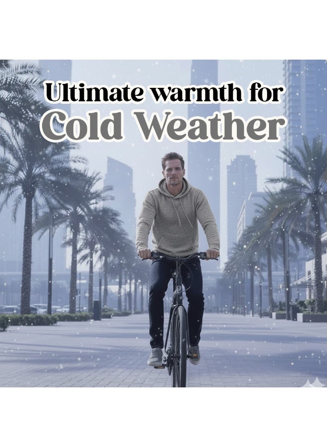 برينت شوب فور مي هوديي للرجال - بلوفر كلاسيكي بقلنسوة للرجال - هودي ناعم ومريح للارتداء اليومي، بدون سحاب، سويت شيرت دافئ وأنيق للخريف والشتاء - Image 3