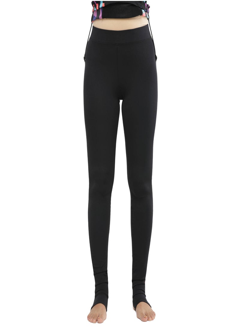 NABAIJI NABAIJI by DECATHLON, Women Swimming Leggings Una Flexible & Chlorine-Resistant Black  - Image 2