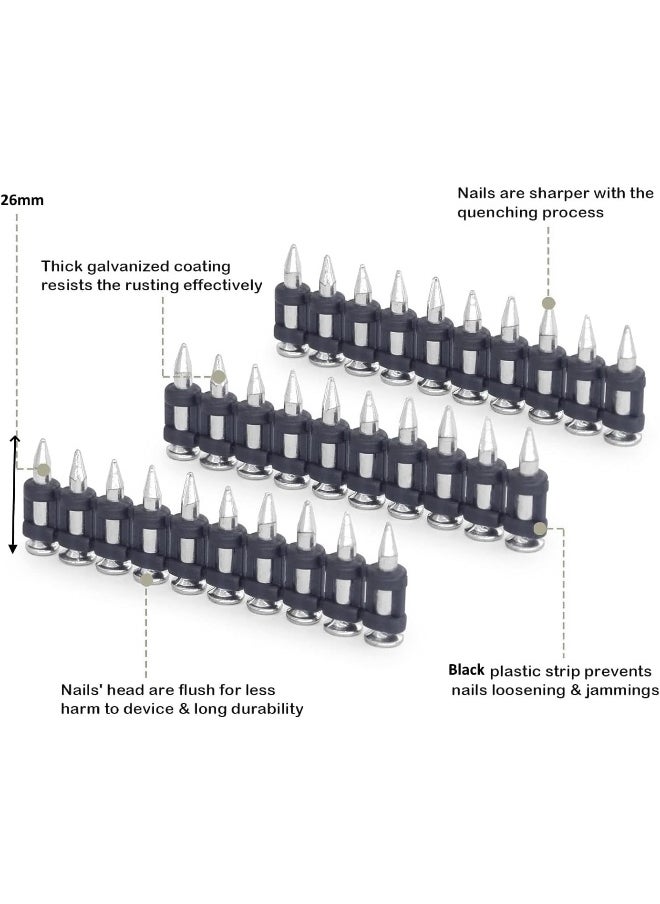 Biella Drive Pins Powder Actuated System - Fastener Pin For Concrete Nailer  100Pcs  - Image 2