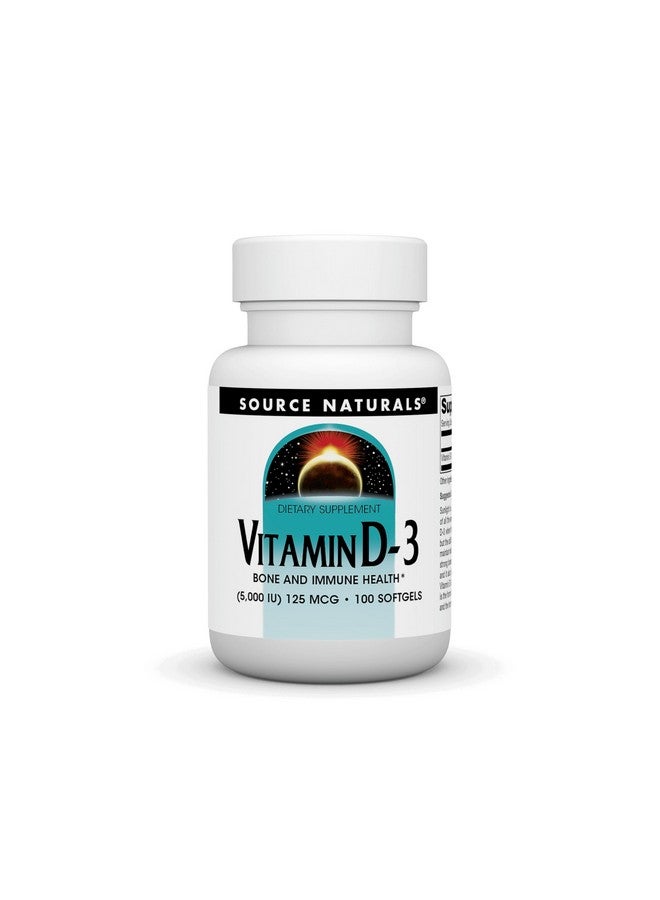Source Naturals Source Naturals Vitamin D-3 5000 iu Supports Bone & Immune Health* - 100 Softgels  - Image 1