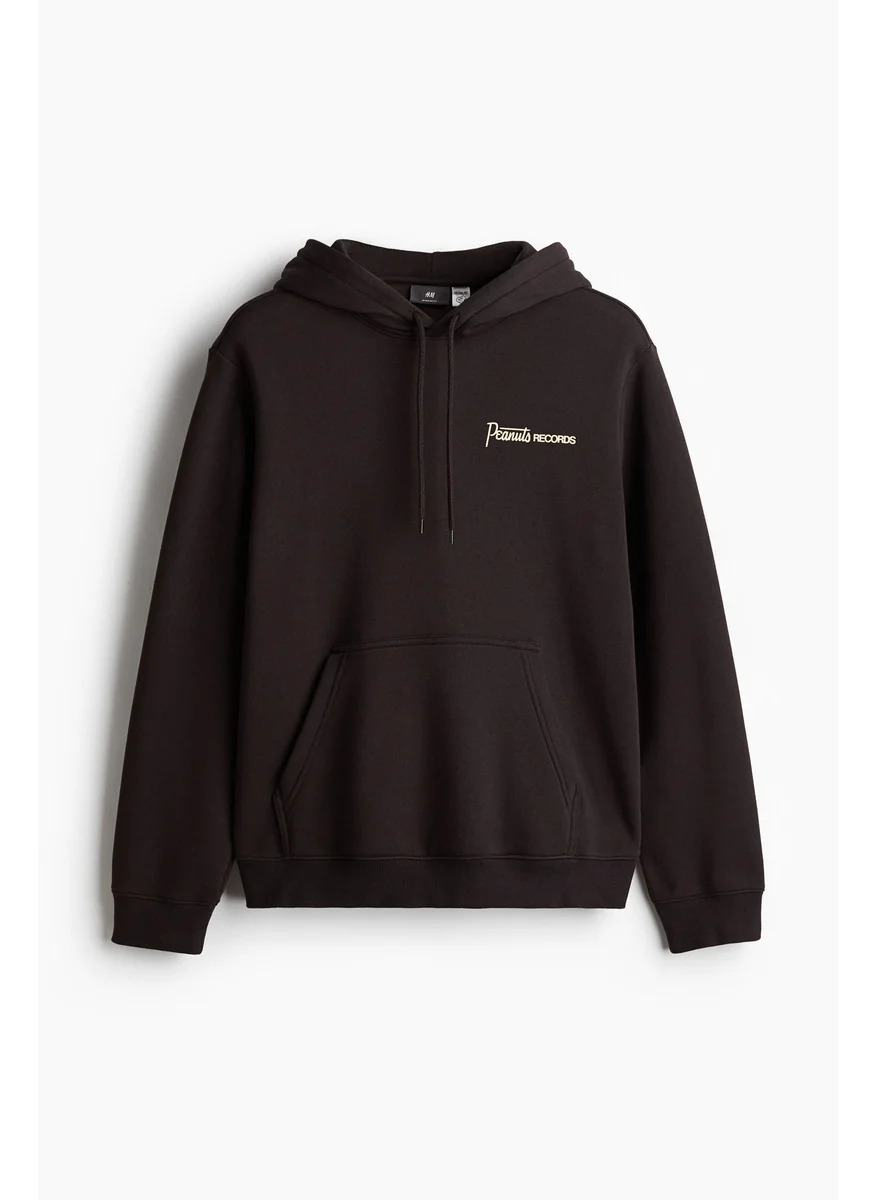 H&M Relaxed Fit Peanuts Printed Hoodie