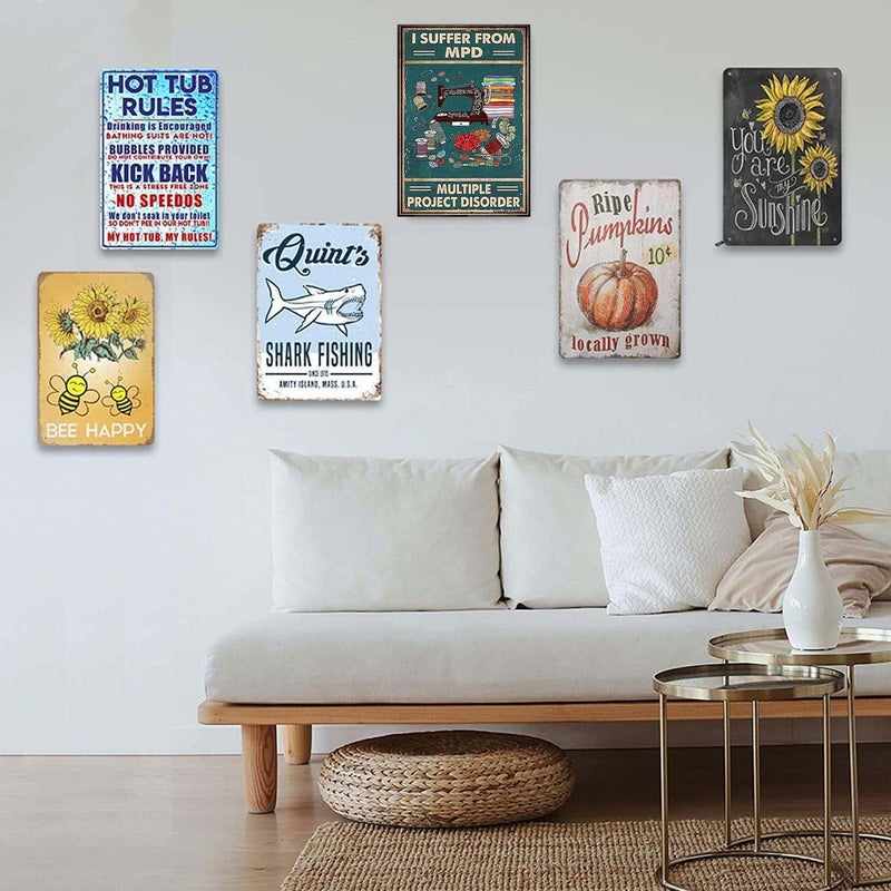 Cusde Sewing Machine Vintage Metal Tin Sign I Suffer From Mpd Multiple Project Disorder Retro Poster Vintage Sign For Home Coffee Clothing Store Wall Decor 8x12 Inch - Image 4