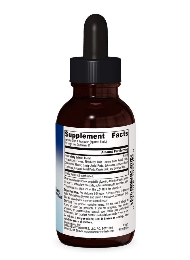 Planetary Herbals Well Child, Alcohol Free, Echinacea-Elderberry Herbal Syrup - 2 Fluid oz - Image 2