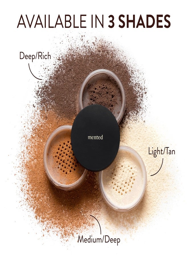 Mented Cosmetics Pressed Powder Makeup, Translucent Setting Powder Compact for Face Make up, Oil Control, Matte Finish, Long-Lasting Wear, Ideal for Black Women, Portable Compact Design, Light/Tan - Image 4