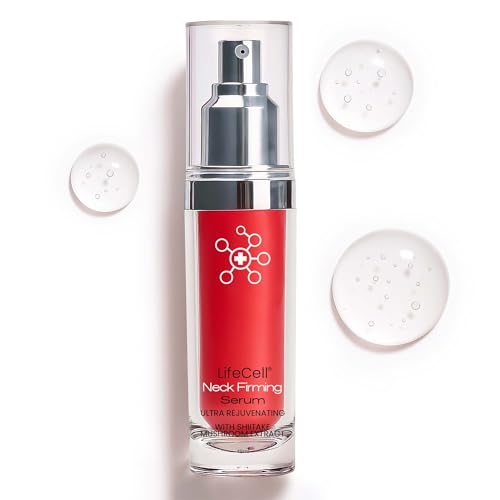 LifeCell Neck Firming Serum â€“ Anti-Aging Neck and Cream with Fermiskin & Shiitake Extract â€“ Firms, Lifts, and Reduces Sagging Skin â€“ Lightweight, Fast Absorbing Formula â€“ 1.5oz - Image 1