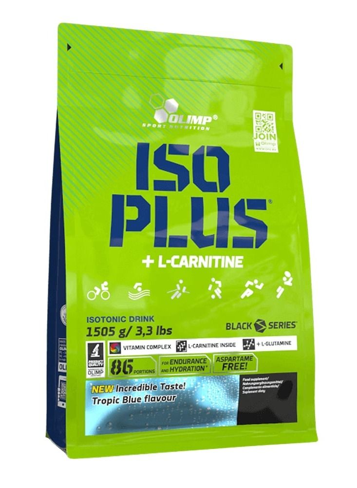 أولمب مسحوق آيزو بلس - نكهة زرقاء استوائية - 3.3 رطل - مشروب ترطيب وإلكتروليت لتعزيز القدرة على التحمل والتعافي ودعم الطاقة