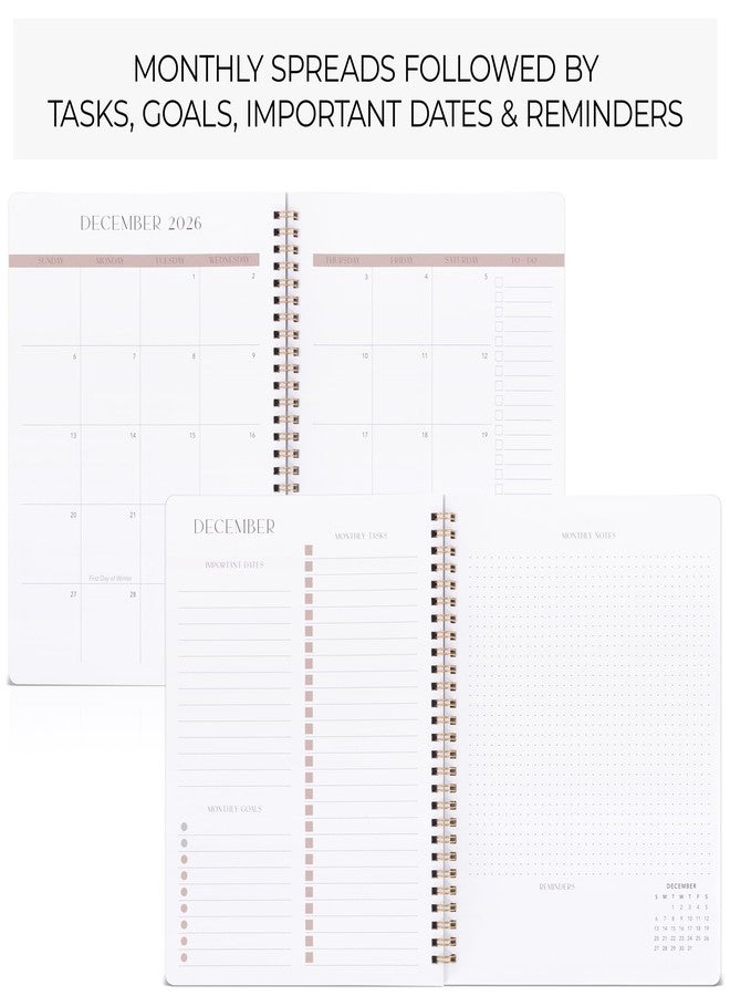 ZICOTO Beautiful 2026-2027 Monthly Planner and Calendar Book - To Do List Notebook That Easily Organizes Your Tasks to Boost Productivity - Runs From January 2026 Until December 2027 - Image 3