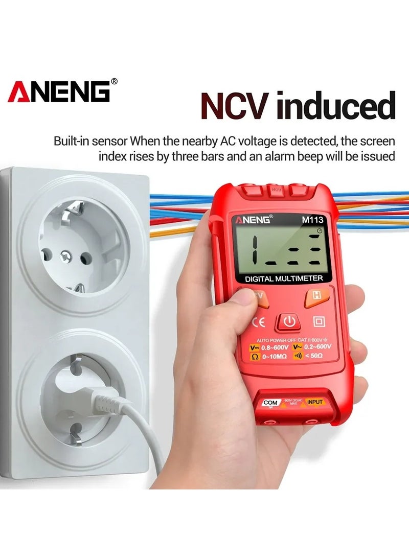 ANENG ANENG M113 Mini Digital Multimeter AC/DC Voltage Meter 1999 Counts Multimetro Ohm NCV Electricity Tools Measuring Instruments  - Image 3