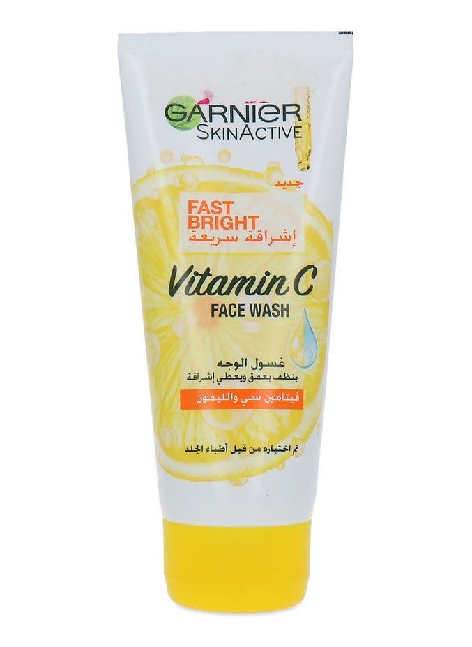 Garnier Garnier'Skin Active Fast Bright Face Wash with Vitamin C And Lemon - 50ml  - Image 1