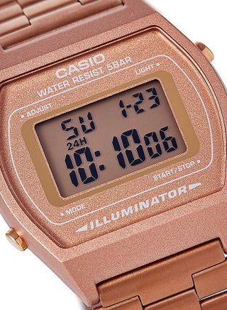 Women Water Resistant Stainless Steel Digital Watch B640WC-5ADF - 35 mm - Rose Gold - view 4