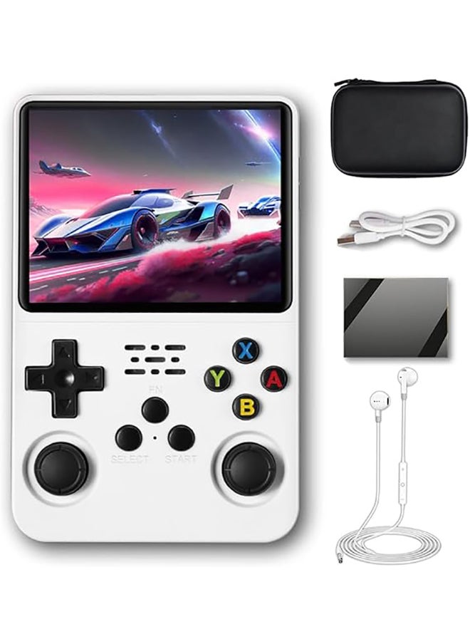 Game Master - GAME MASTER R36S Handheld Game Console 3.5 inch Preinstalled Emulator System White - Image 1