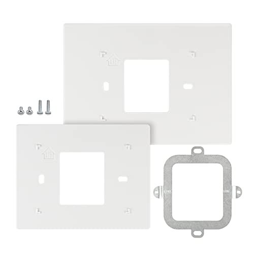 ANTOBLE THP2400A1027W Thermostat Wall Plate Backplate White Coverplate Assembly Compatible with Honeywell Thermostat - Image 1
