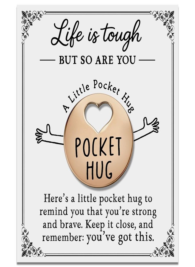 ZEARPT Pocket Hug Cancer Care Gift for Women, Thinking of You Encouragement Token, You Got This Pocket Hug for Chemo, Recovery, Survivor Support, Feel Better Comfort Gift (Rose) - Image 1