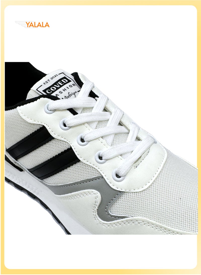 YALALA Men's Classic Mesh Running Shoes | Fashion Stylish Sneakers Shoes, Breathable Ultra Lightweight Anti-slip Soft Sole, Good for Walking Running Jogging Sports Outdoor Gym Athletic Activities  - Image 4
