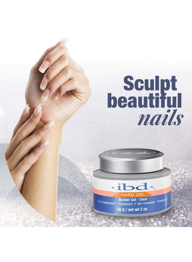 Ibd Build Gel - UV/LED Camouflage Builder Gel for Nail Extension/Strengthening，Nail Self Levelling Sculpting Gel Nail extension Camouflage UV LED Sculpting Nail System Gel Manicure Sculpting Gel UV LED Sculpting gel nail builder gel LED/UV Gels Builder Gel Clear, 56g - Image 2
