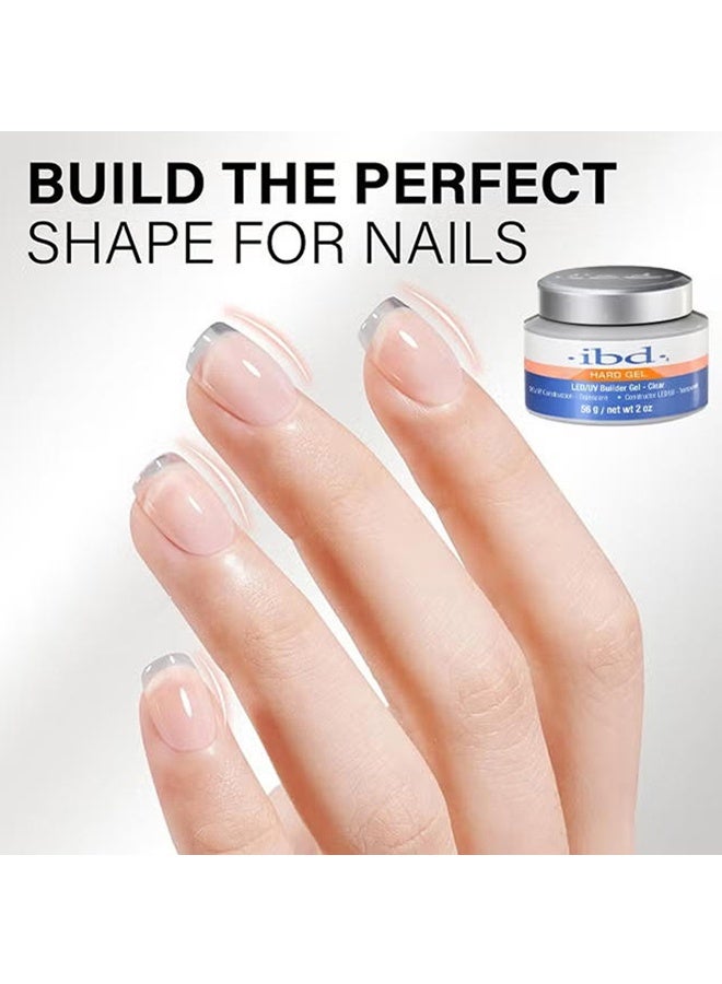 Ibd Build Gel - UV/LED Camouflage Builder Gel for Nail Extension/Strengthening，Nail Self Levelling Sculpting Gel Nail extension Camouflage UV LED Sculpting Nail System Gel Manicure Sculpting Gel UV LED Sculpting gel nail builder gel LED/UV Gels Builder Gel Clear, 56g - Image 4