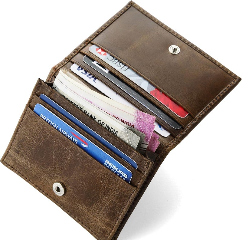 Napa Hide ® Mens Leather Wallet (Brown Crunch-2) - Image 2