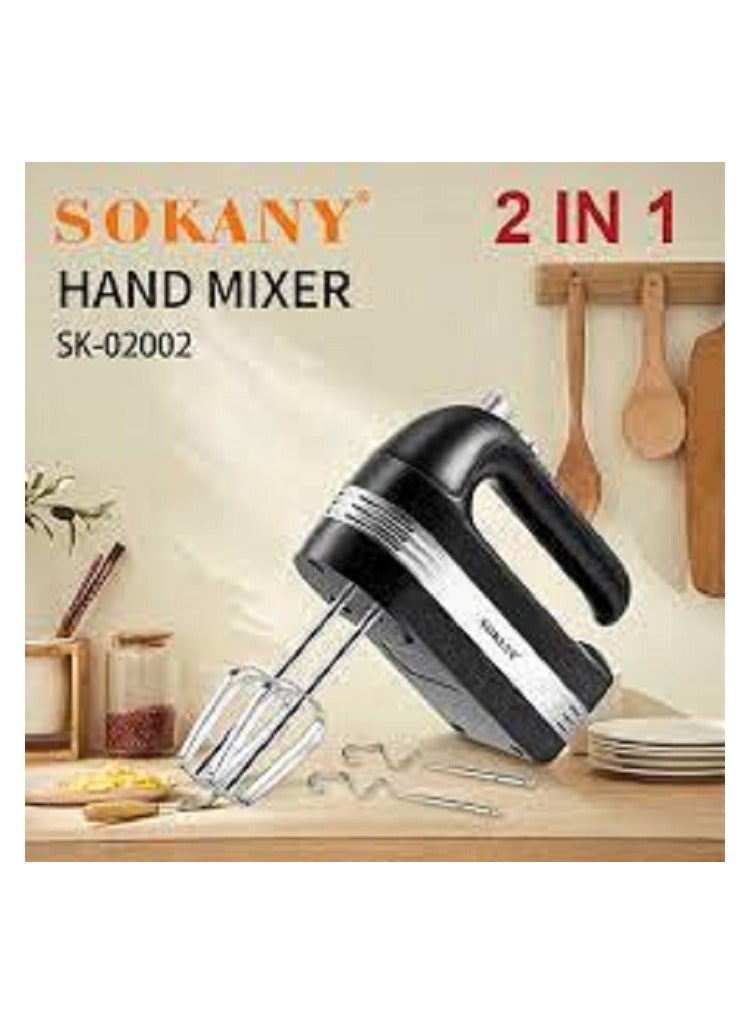 sokany Hand Mixer & Eggs Beater - 5 Speed +Turbo,600 W (Multi colur) - Image 1