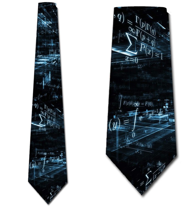 Three Rooker Math Ties Mens Science Education Necktie - Image 2