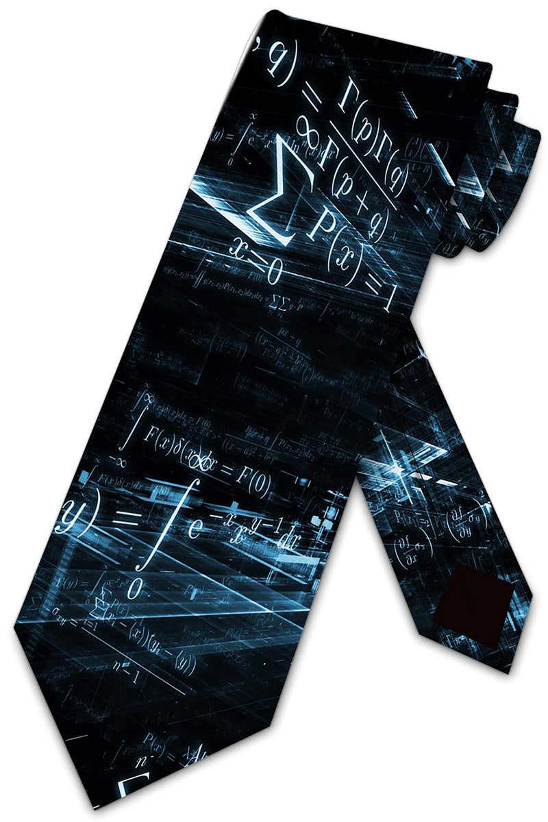 Three Rooker Math Ties Mens Science Education Necktie - Image 1