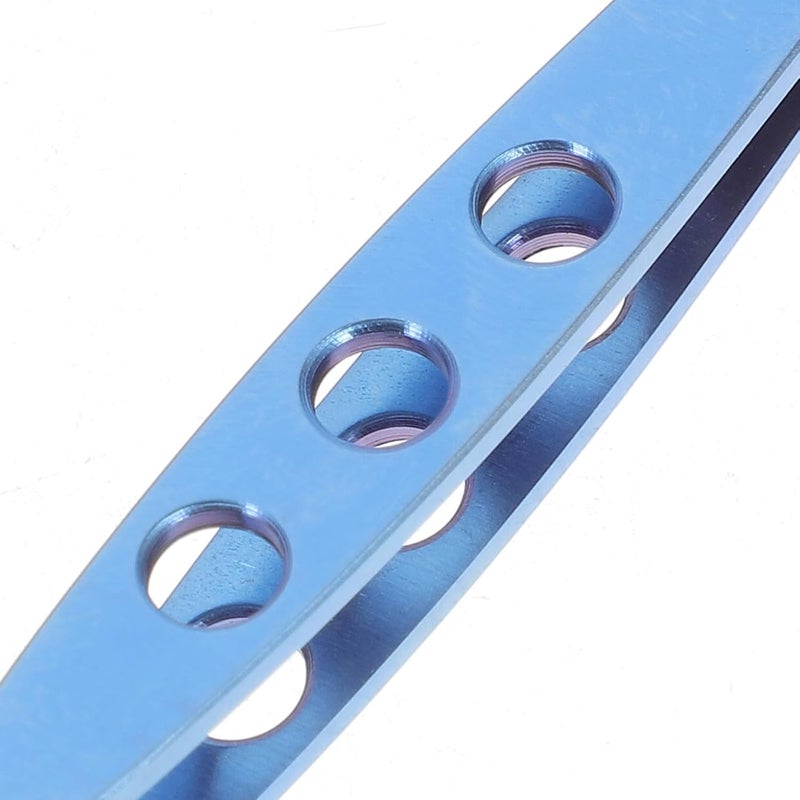 LABRIMP Meibomian Gland Expressor Eyelid Forceps Metal Meibomian Tweezers with 3-hole Square Tip for Eyelid Gland Massage and Blockage Relief, Accurate Beauty Tool for Women’s Eye Care - Image 3