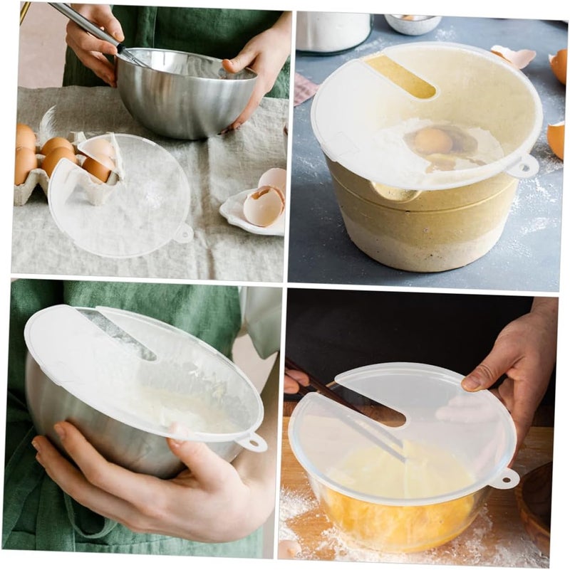 Stable inert material Hemobllo 3pcs Mixer Bowl Covers Cooking Splatter Guard for and Cream Whisks -splash Kitchen Screen for Hand Mixer and Blender and Easy to Clean All season compatible build - Image 3