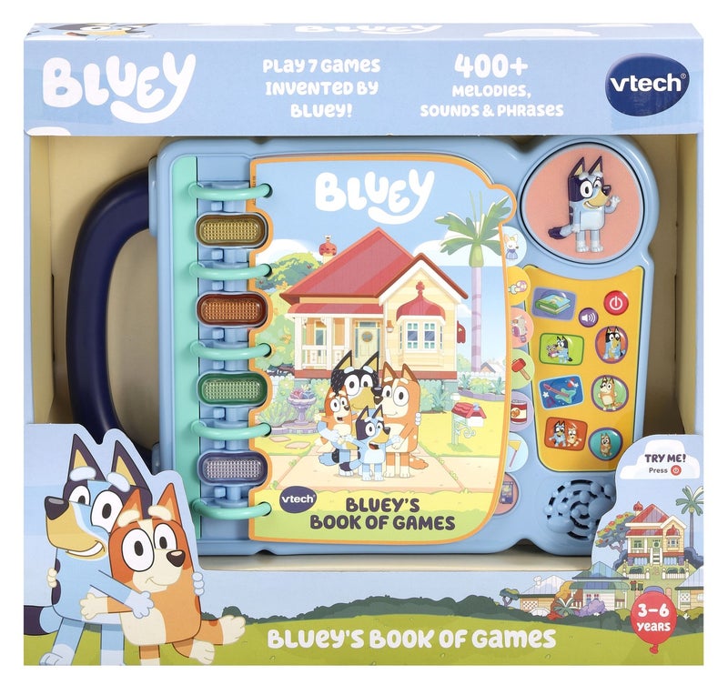 VTech Bluey Bluey’s Book of Games Interactive Learning Book - Image 1