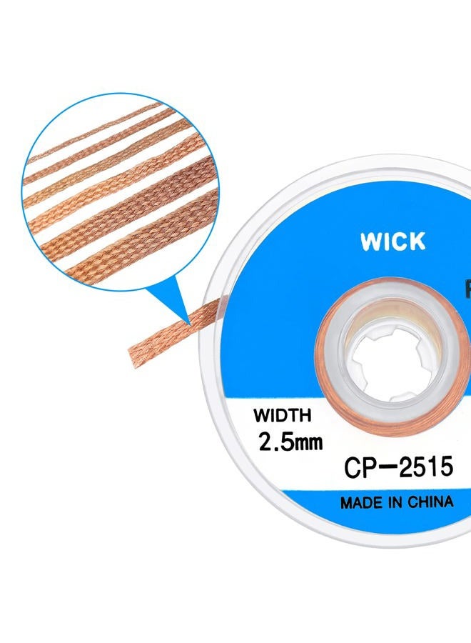 Hotop 6 Pieces Solder Wicks No-Clean Solder Braided Wicks Desoldering Wicks, 1.5 meter Length (Multi-color,0.04 Inch, 0.06 Inch, 0.08 Inch, 0.1 Inch, 0.12 Inch, 0.14 Inch) - Image 4
