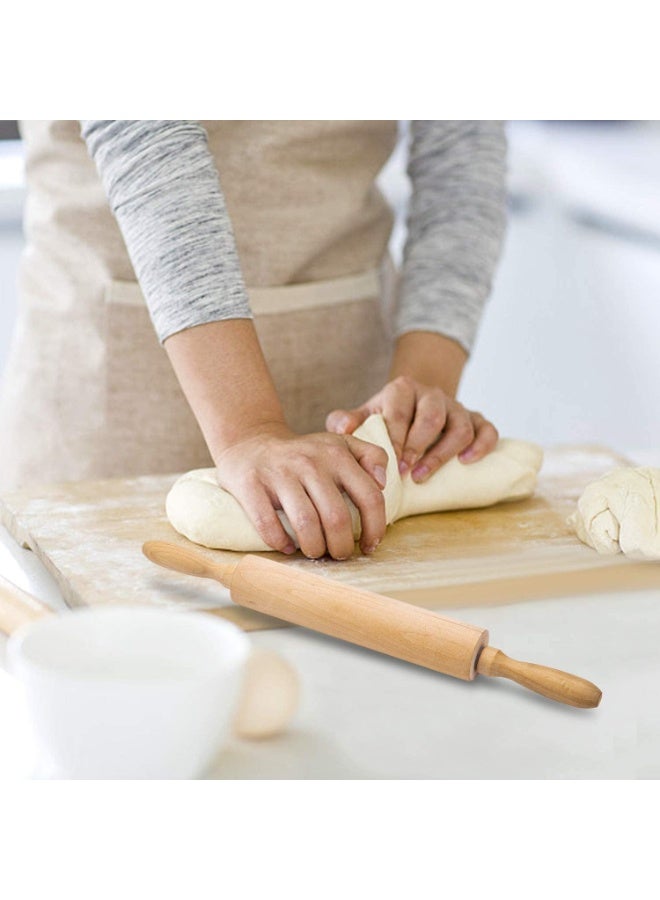 Rolling Pin 42 cm Revolving Wooden Rolling Pin Professional Roti Belan Small Wood Dough Roller DIY Crafts Tool for Baking Cookie Pizza Chapati Pastry Pie Bread Kitchen Home Equipment 1pc - Image 2