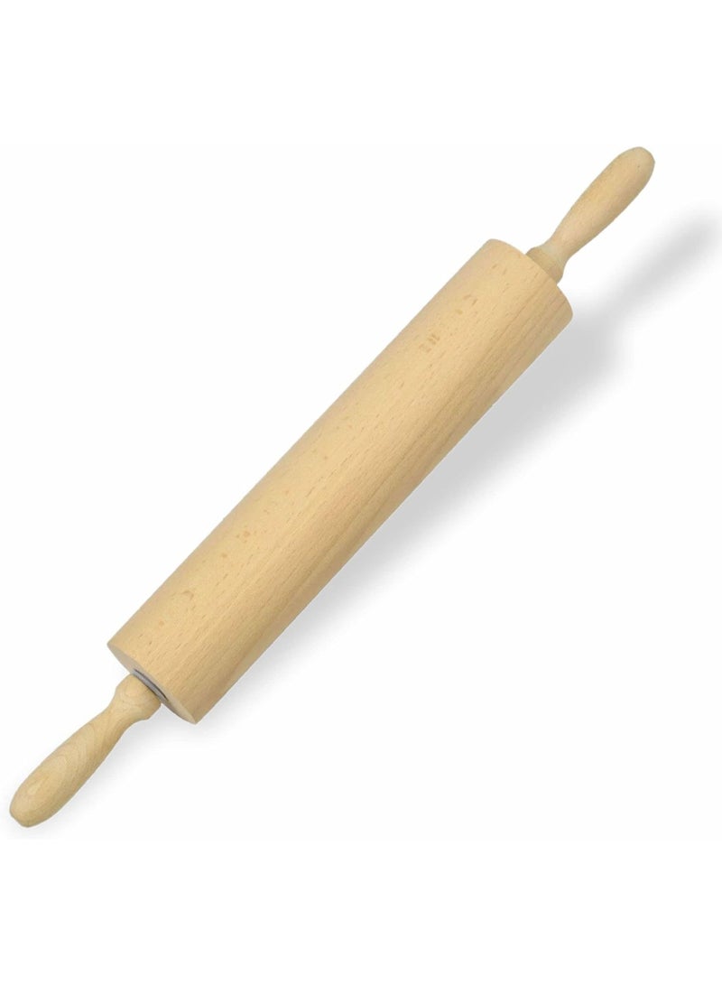 Rolling Pin 42 cm Revolving Wooden Rolling Pin Professional Roti Belan Small Wood Dough Roller DIY Crafts Tool for Baking Cookie Pizza Chapati Pastry Pie Bread Kitchen Home Equipment 1pc - Image 1
