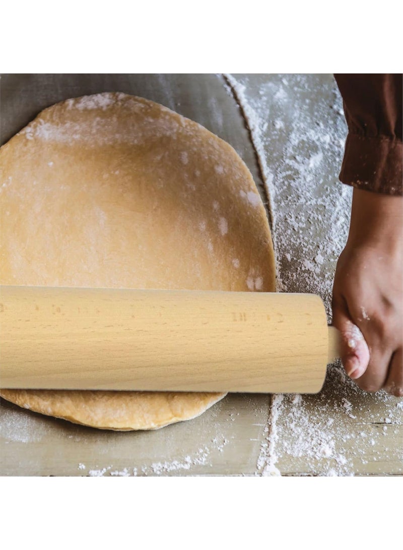 Rolling Pin 42 cm Revolving Wooden Rolling Pin Professional Roti Belan Small Wood Dough Roller DIY Crafts Tool for Baking Cookie Pizza Chapati Pastry Pie Bread Kitchen Home Equipment 1pc - Image 5