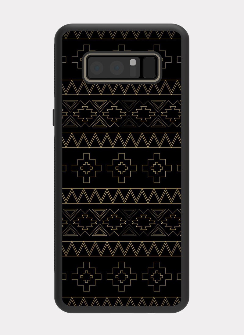 بكسلات كفر سامسونج جالكسي نوت 8 نمط نجدي اسود - Image 1