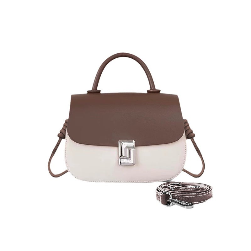 Cowhide Saddle Bag Fashion Trendy Versatile Crossbody Bag Genuine Leather Women'S Handbag Shoulder Bag Women'S Bag Manufacturer Supply - Image 1