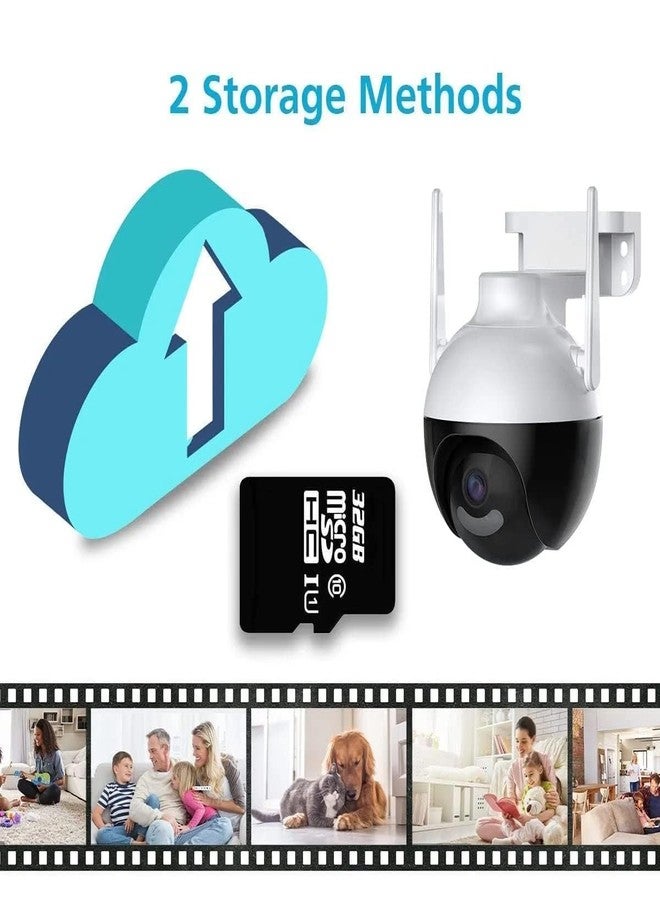 MAYUMI Color Night Vision Camera | SD Card Support | Two-Way Audio | 360° Pan & Tilt | Outdoor Security Camera | WiFi Dome PTZ Wireless CCTV Camera | Alarm | Motion Alert - Image 2