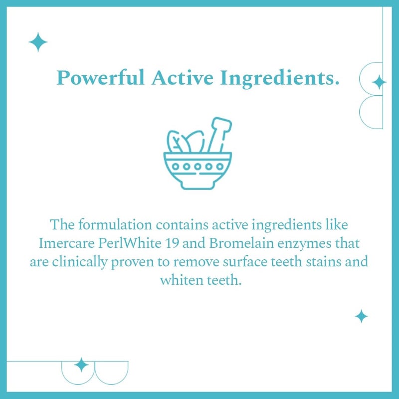 Perfora Tongue Cleaner With Fresh Mint Toothpaste & Teeth Whitening Powder Combo | For Fresh Breath & Bacteria Removal | Improved Taste Sense & Oral Hygiene | Teeth Cleaning Dental Kit - Image 3