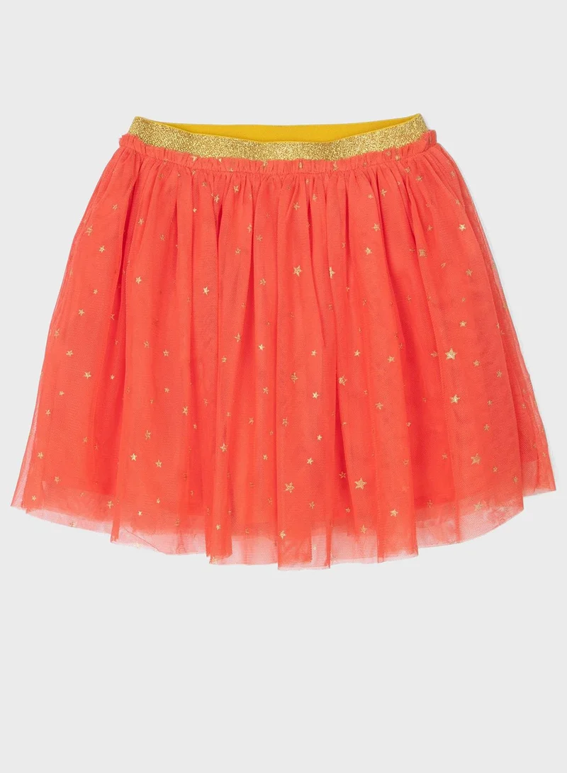 ZIDDY Kids Tulle Sheer Skirt