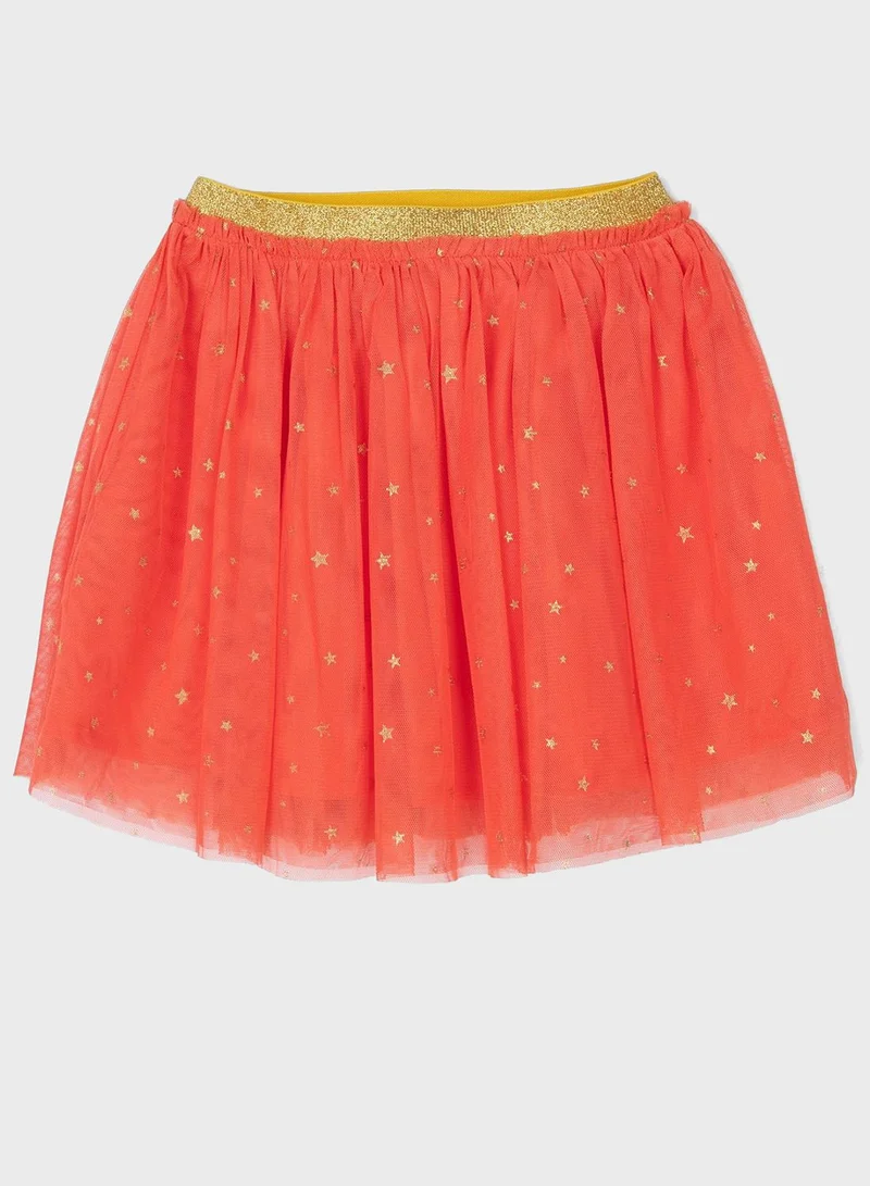 ZIDDY Kids Tulle Sheer Skirt