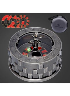 CZYY Roulette Dice - 7-In-1 Metal Spinner Dice Set, Unique Spinning Dice, Desk Fidget Gadget - Cool Dnd Role Playing Dice, Gift & Accessories For D&D, Tabletop Rpg, Board Game (Sliver)  - Image 1