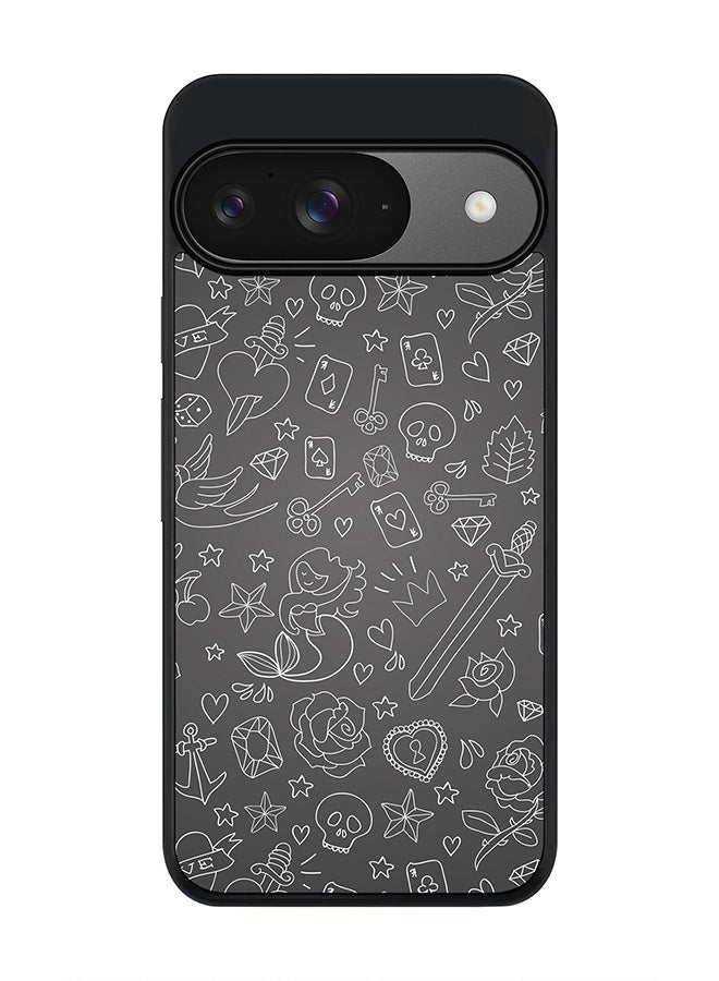 Stylizedd For Google Pixel 9 Case,Slim fit Camera Protection, Shockproof Thin Phone cover - Doodles - Image 1