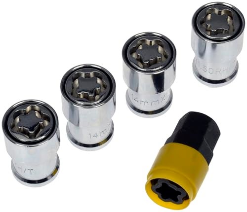 Dorman 712-680 M14-1.50 Deep Wheel Lock Set (4 Locks & 1 Key) Compatible with Select Models - Image 1