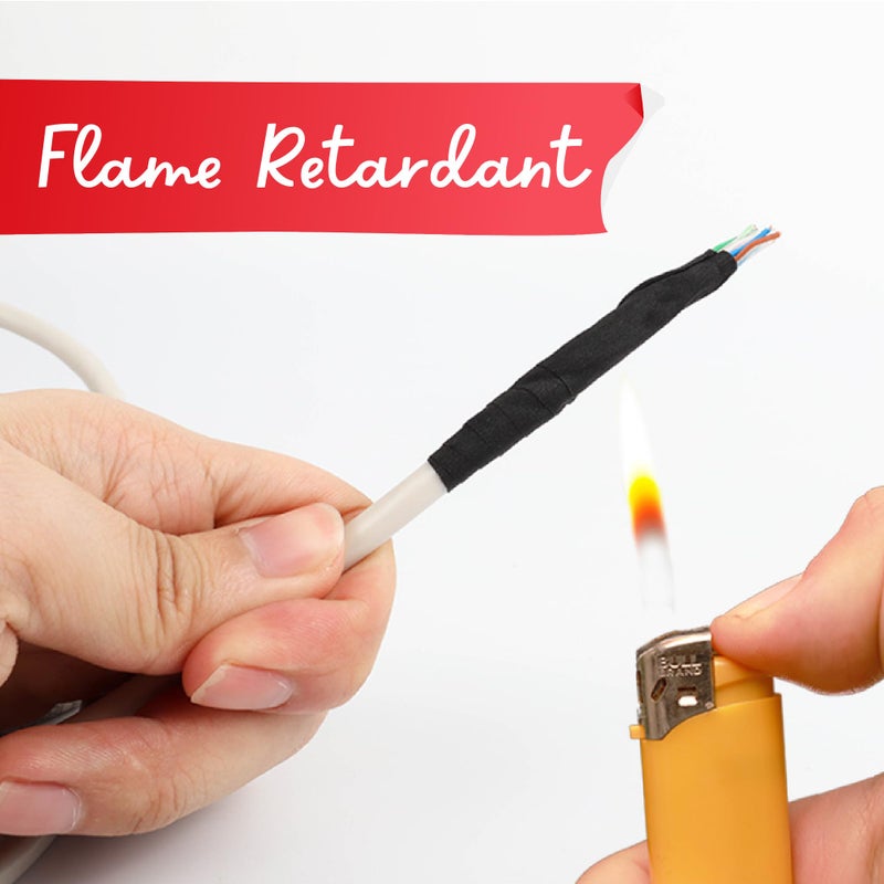 XFasten Wire Harness Tape, 3/4-Inch by 50-Foot (5-Pack), High Temp Wiring Loom Harness Self-Adhesive Felt Cloth Electrical Tape for Automotive Engine and Electrical Wiring - Image 5