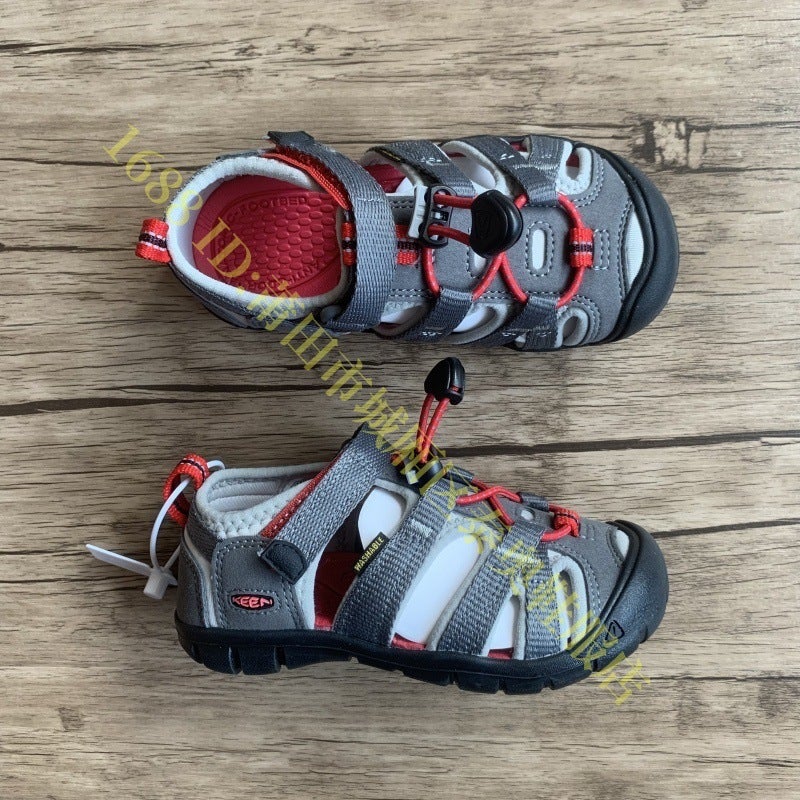 High Version Cohen Keen Children'S Shoes Lightweight Outdoor Sports Beach Sandals Boys And Girls Breathable Wading Shoes - Image 1