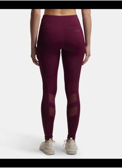 JOCKEY Jockey MW38 Women's Microfiber Elastane Stretch Performance Leggings with Breathable Mesh and Stay Dry Technology  - Image 3