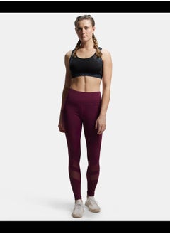 JOCKEY Jockey MW38 Women's Microfiber Elastane Stretch Performance Leggings with Breathable Mesh and Stay Dry Technology  - Image 4