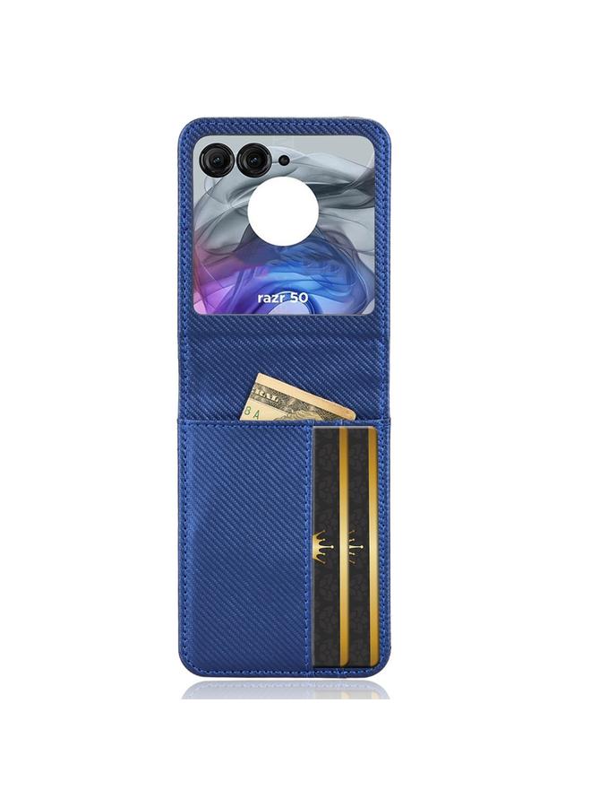 S-TOP Case For Motorola Moto Razr 50 Card Slot PU Leather PC Phone Case - Image 3
