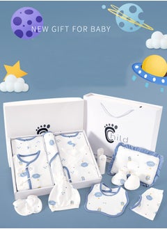 bbet 18PCS Newborn Baby Gift Set, Newborn Layette Gift Set for Boys and Girls, Babies Essential Clothes Accessories with Baby Blanket, 100% Premium Cotton, for Spring Summer Autumn Winter Four Seasons  - Image 2