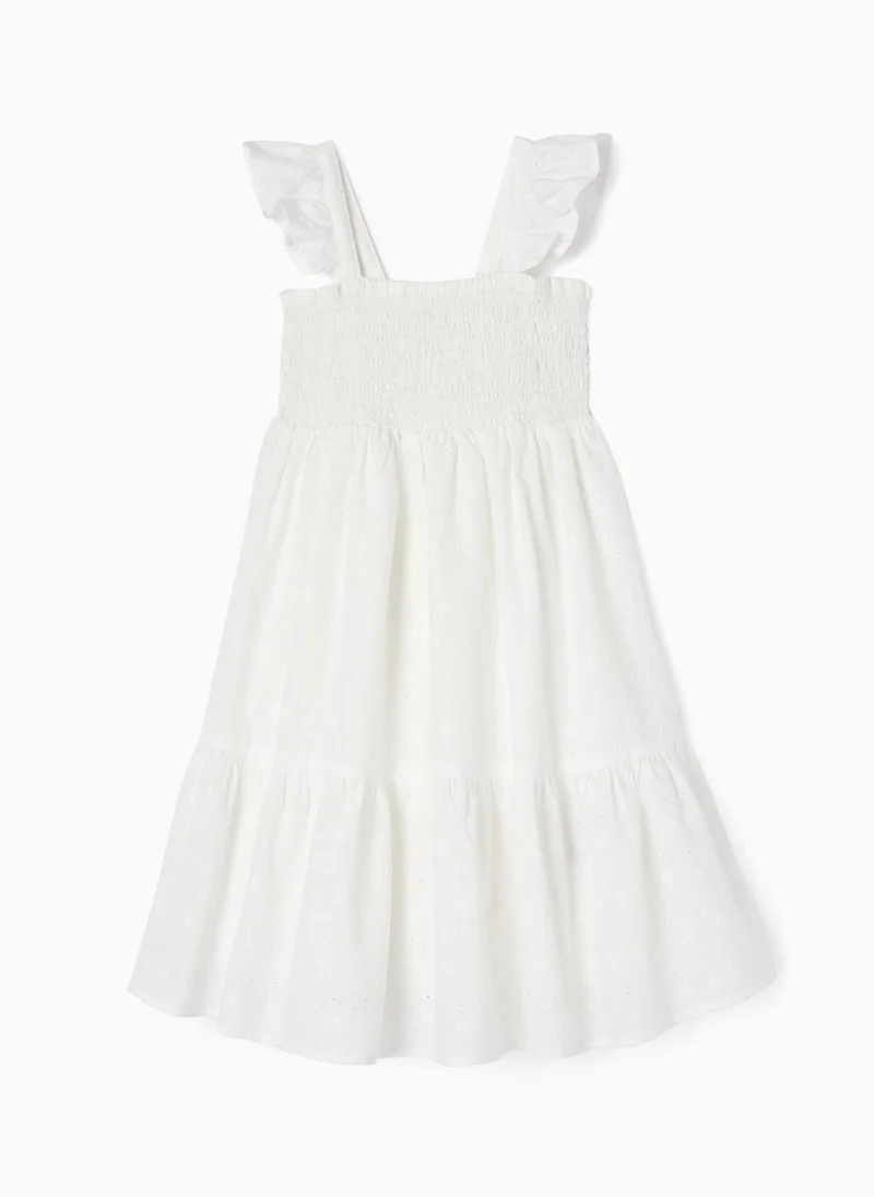 Zippy Dress with English Embroidery for Girls