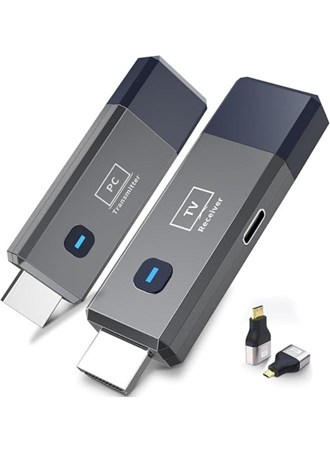 Generic - Wireless HDMI Transmitter and Receiver – 50m Range, 4K Decode, 1080P Output, Plug & Play, Portable, Dual Band 2.4G/5.8G - Image 1